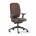 BA160 bureaustoel Alfa-Ergo met terracotta gestoffeerde zitting en hoge rug, met 3D verstelbare armleggers